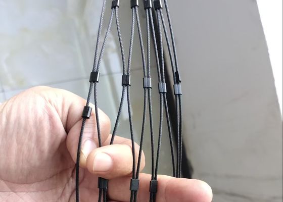 Sonderanfertigung Aderendhülsen Typ Inox 316 Drahtseilnetz Flexibles Edelstahlkabel Webnet X Tend Mesh