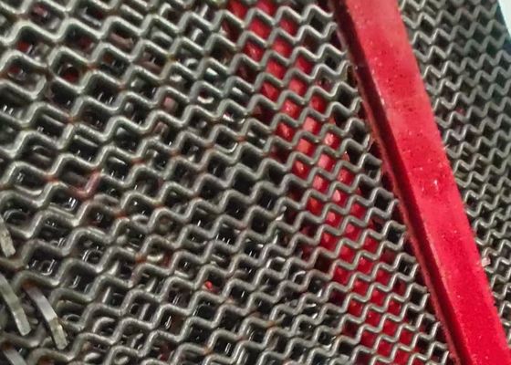 Self Cleaning Polyurethane Vibrating Sieve Screen Red Color