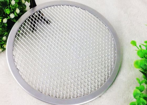 Küche bearbeitet flachen Mesh Odm Aluminum Round Pizza Pan 12 Zoll