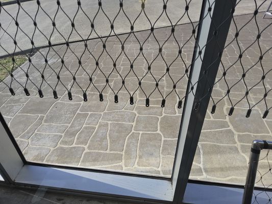 Anpassbares Kabelnetz mit Balustraden mit einem Drahtdurchmesser von 1,2 mm bis 6,0 mm und einer Mesh-Lochgröße