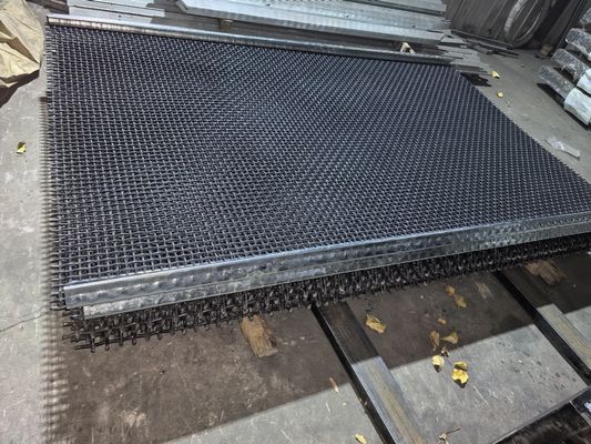 Quetschverbundenes Drahtgewebe Mesh Vibrating des unlegierten Hartstahls