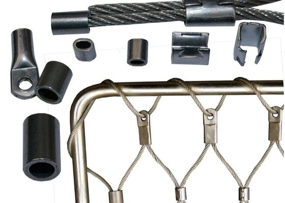 SS 304 316 Flexible Zoo Netting Monkey Cage Edelstahlseilseilnetz für den Zoologischen Garten