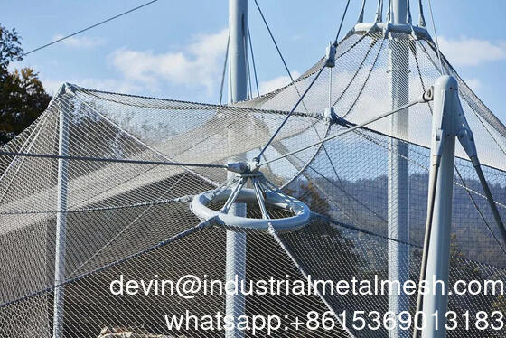 Heißverkauftes Produkt SS 316 Flexibles Edelstahl-Aderendhülsen-Drahtseilnetz für Treppengeländer