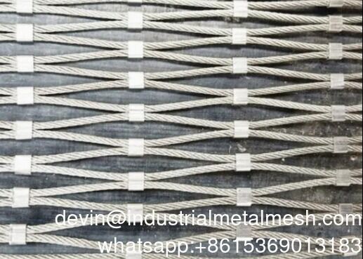 Hot Sale Flexible Stainless Steel Rope Mesh Wire Rope Mesh