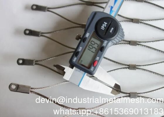 Dekoration X-Tend Edelstahlseil Zoo Tier Diamantnetz Zaun