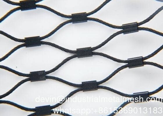 Ferrule Diamond Stainless Steel Wire Rope Mesh Netting for Balustrade