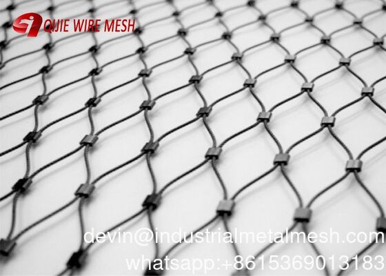 316 Metal Wire Rope Mesh for Stair Railing Rhombus Mesh and Protection Animal Zoo Mesh Avaiy for Birds