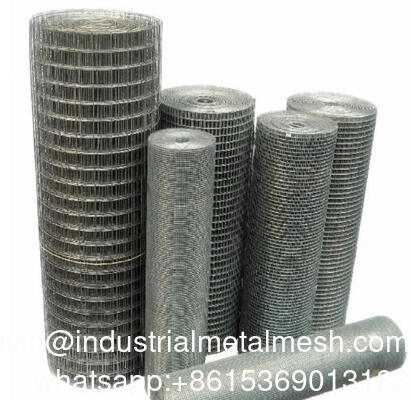 Standard 1/4" 1/2" Hole Steel Hardware Cloth Galvanized Welded Wire Mesh Rolls for Animal Fencing