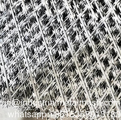 Metech Razor Wire Welded Mesh Panel Zaunsystem besteht aus Razor Wire Mesh