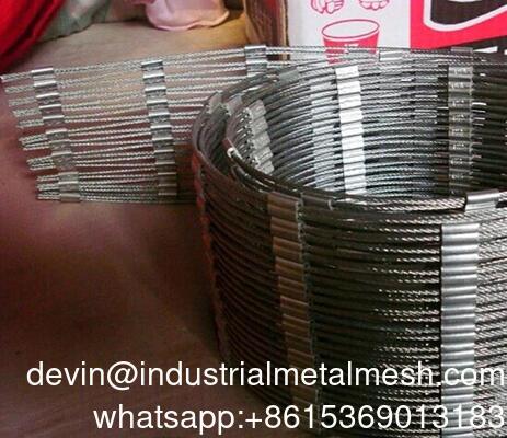 Flexible 316 Aviary Netting Safety Protecting Woven Knotted 304 Stainless Steel Wire Rope Zoo Mesh