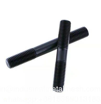 Stud Bolt Fabrikpreis Gewindestangen Gewindestangen Doppelendbolzen HDG Schwarz M22 M24