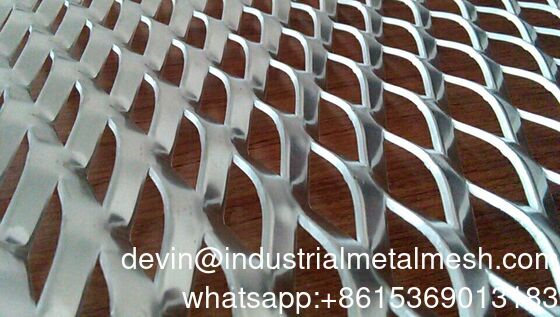 Hochfeste, strapazierfähige, abgeflachte, wetterfeste Streckmetallgitter für Bauwerksböden, Treppenstufen, Betonböden, Ziegel und Gerüste