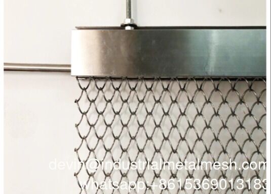 Coil Drapery Drahtgewebe Metallgewebe Vorhang Dekoratives Drahtgewebe