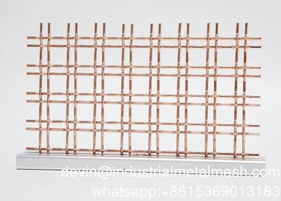 20 Mesh Lock Crimp Wire Mesh 304 Edelstahl Gewebtes Metall Dekorativ