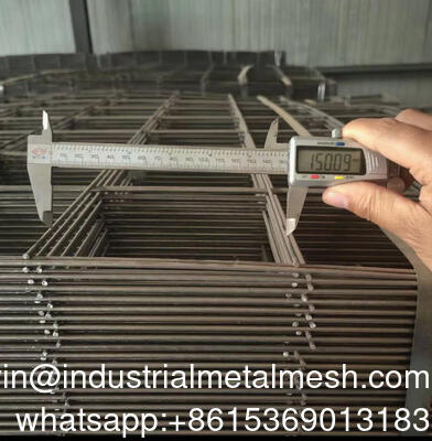 3.7mm Schwarz geschweißtes Drahtnetz 150mm*150mm für den Bau