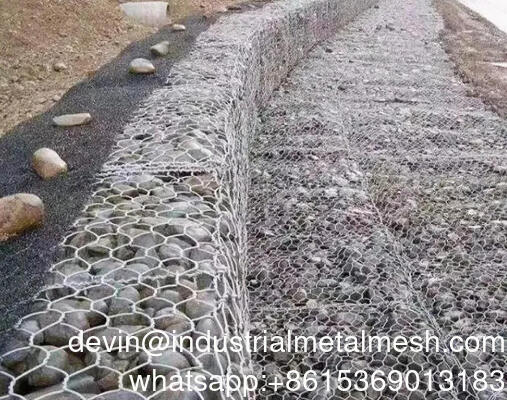 Haltbares, heiß getauchtes, galvanisiertes, geschweißtes Gabiondrahtkorb für den Schutz des Flussbettes
