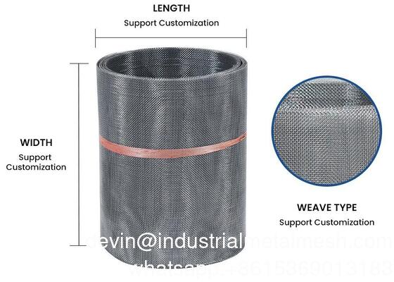 10 20 30 Mikron 304 316 Filter aus Edelstahl Siebnetz Plain Woven Technik Schirmschweißen Schleudern Schneiden Biegen