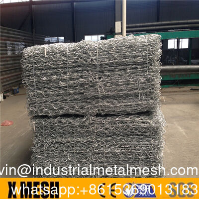 Gabionen-Netz für Böschungssicherung, feuerverzinkter Stahl-Drahtgitter