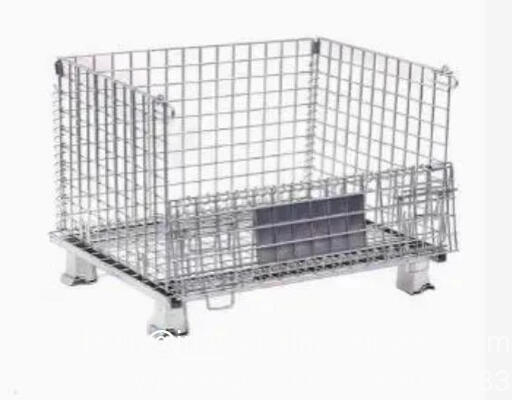 1200*1000 Klappbares Außenlager Klappbares Lager Metall Stahl Stapelbares Eisen Galvanisiertes Rolldrahtnetzbehälter