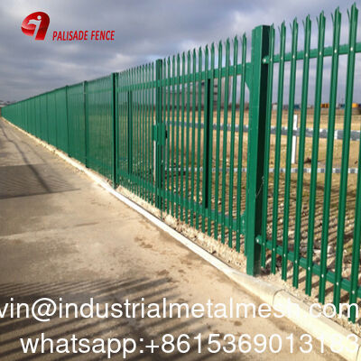 Hot Dipped Galvanized Angle Bar Security Palisade Fence for Europe
