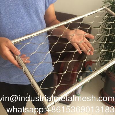 Edelstahl Große Freiluft Stahldraht Kabel Seil Vogelgehäuse Mesh