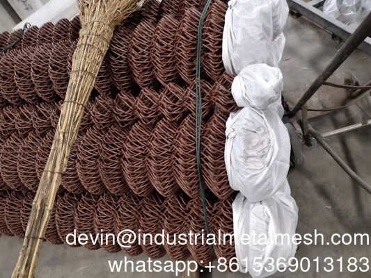 PVC Coated Chain Link Fence 50*50mm Diamond Wire Mesh Fence Netting