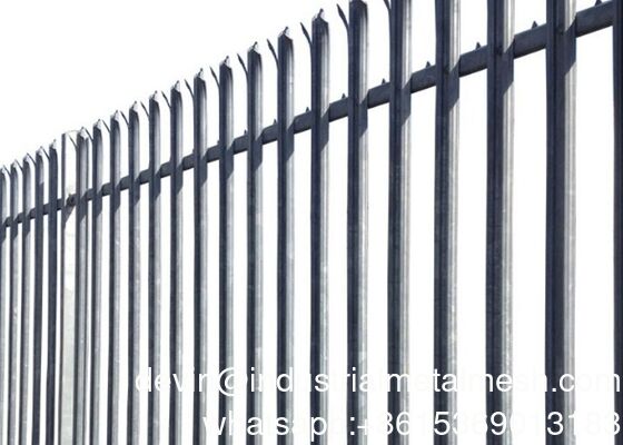 Metall Palisade Zaun D und W Form Palisade Sicherheitszaun System