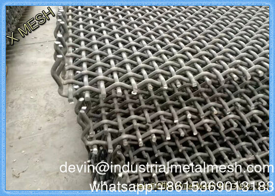 High Carbon Steel Crimped Woven Wire Mesh / Vibrating Screen Mesh (Schirmnetz aus hochkohlenstoffhaltigem Stahl)
