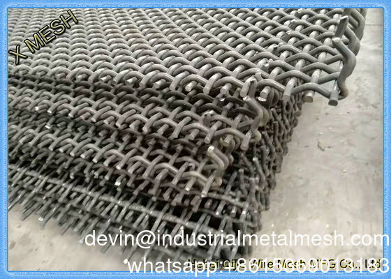 High Carbon Steel Crimped Woven Wire Mesh / Vibrating Screen Mesh (Schirmnetz aus hochkohlenstoffhaltigem Stahl)