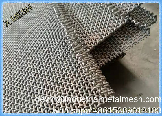 Custom High Wear Mangan-Stahl Siebe-Bildschirm Metallnetz für Aggregat Steinbruch Bergbau Vibrierende Bildschirm Industrie Gewebte und geschweißte Drahtnetz