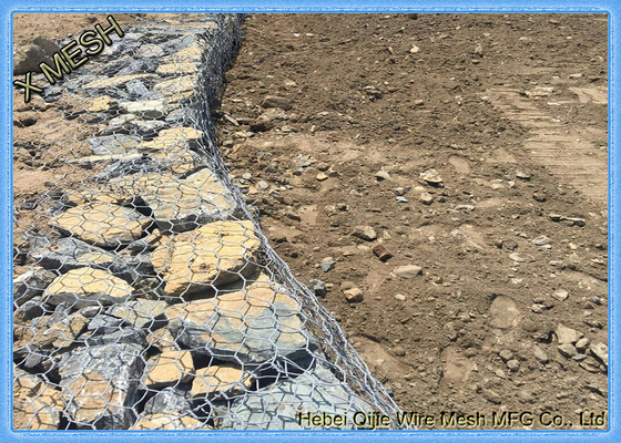 8x10cm öffnende geschweißte Gabion Körbe heiße eingetauchte galvanisierte gesponnene Stahl-Stützmauer