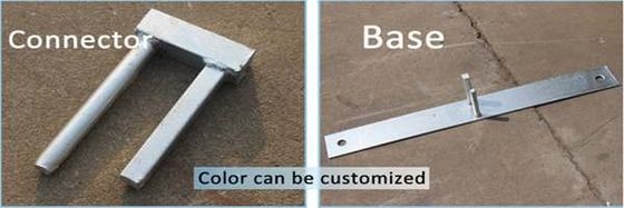 Industrielle 6ft X 8ft temporäre Zaun Pulver beschichtet Finish-Panels starke Klammer