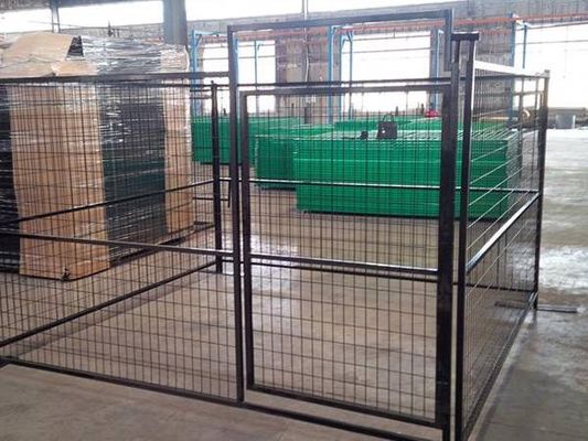 Kanada Geschweißter Bauzaun mit solider Verankerung, pulverbeschichtete Paneele für Baustellen