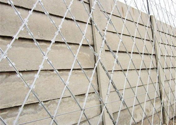 BTO -22 Heißgetränkte galvanisierte geschweißte Razor Wire Mesh Gefängniszaun Direktlieferung