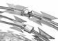 Heißer eingetauchter galvanisierter Ziehharmonika-Stacheldraht Bto-22 des Rasiermesser-Scharf-45cm