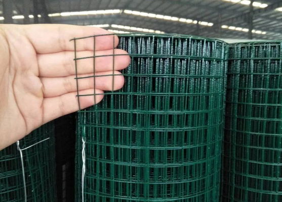 SGS 3/4X3/4 Grün farbiges PVC beschichtete geschweißten Draht Mesh Rolls For Poultry
