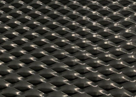 1.8m Breiten-Diamond Black Expanded Metal Mesh-Pulver beschichtete Aluminium