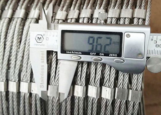 Drahtseil-Zaun Stainless Steel Rope Mesh For Zoo 1.5mm Stärke-SS 316