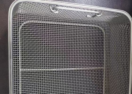 Edelstahl-Draht Mesh Storage Basket der Küchen-304 300x197x70mm