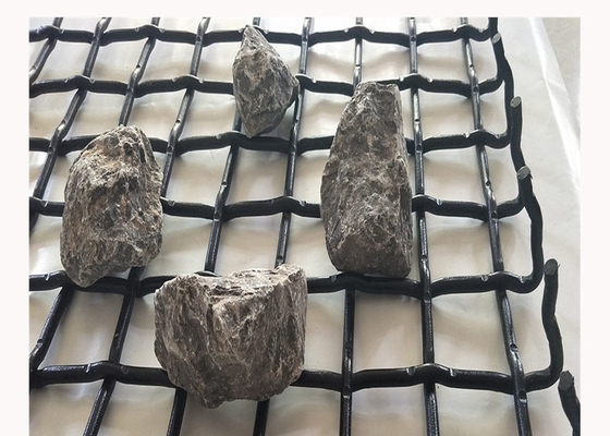 des steinbruchschirmes des vibrierenden Schirmes der Steinbrechermasche 65Mn Bergbaufelsen-Schirmmasche huahaiyuan