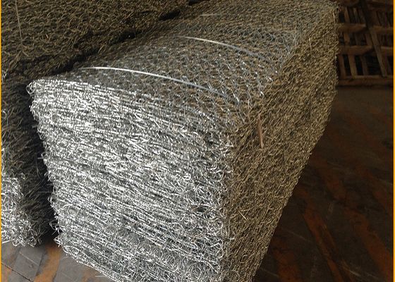 Betondecke 6 x 2 x 1 m Gabionenkörbe aus geschweißtem Draht, sechseckig, für den Wandbau