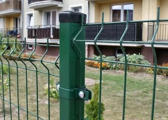 Pulverbeschichteter geschwungener Stahlzaun für Krankenhäuser im Geschäftsbereich Garten