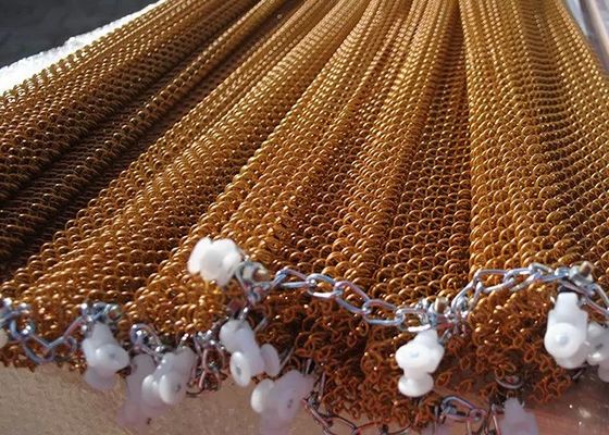 Gold aus Edelstahl Dekorationsmetallnetz Diamantform für Vorhänge oder Dekoration
