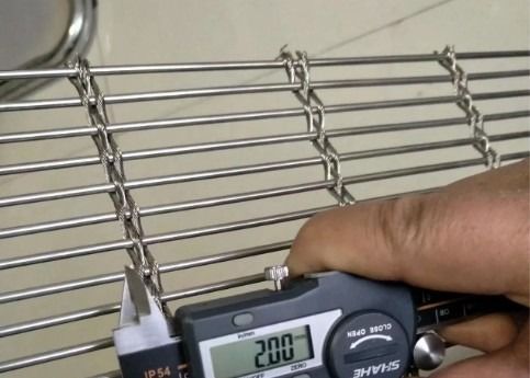 8 mm Tec Sieve Architekturgewebtes Metallnetz Multi Barrette Gewebe / Kabelnetzsystem