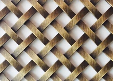 Antike Messingplattierte Drahtnetze für Schränke Tür, Innenraum Gewebter Draht