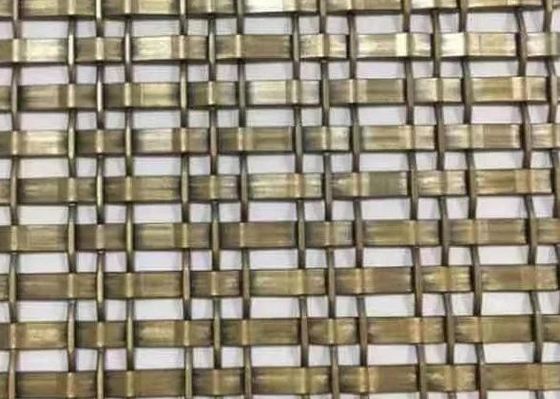 Dekorative Stahl-Bronz-Metall-Draht-Bildschirm-Architektur-Netz-Kette-Spule Hängende Vorhänge Deckenvorhang