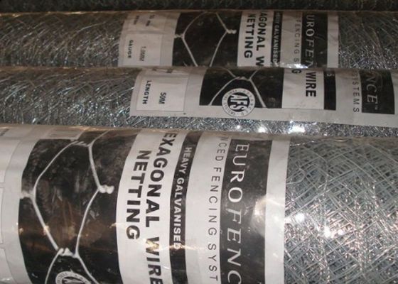 Sechseckiges Maschendrahtgeflecht aus PVC, verzinkt, 0,6 mm Durchmesser, 3/4-Zoll-Öffnung