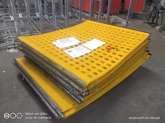 Quadratische Polyurethan-Maschen-PU-Schirm-Platten-Erschütterungs-Form-Bergbau-Entwässerung