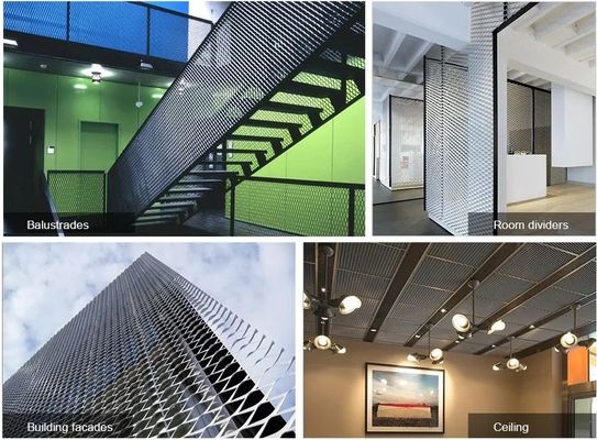 Edelstahl-Streckmetall-Blatt-flachgedrückter Diamant