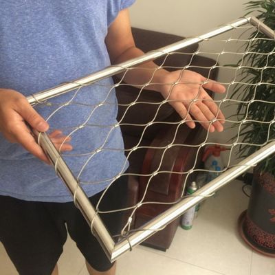 Sonderanfertigung Aderendhülsen Typ Inox 316 Drahtseilnetz Flexibles Edelstahlkabel Webnet X Tend Mesh